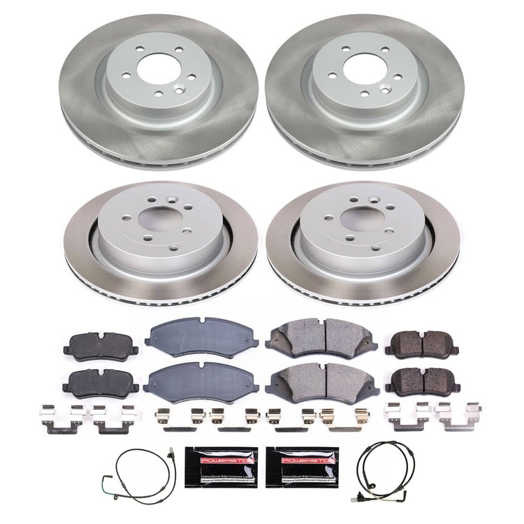 SC6720 Semi-Coated Rotor & Low-Dust Ceramic Brake Pad Kit