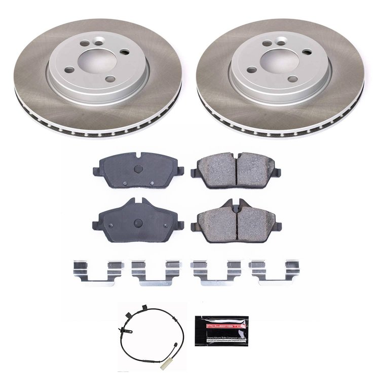 SC6739 Semi-Coated Rotor & Low-Dust Ceramic Brake Pad Kit