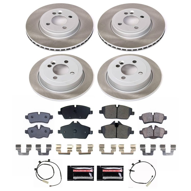 SC6740 Semi-Coated Rotor & Low-Dust Ceramic Brake Pad Kit