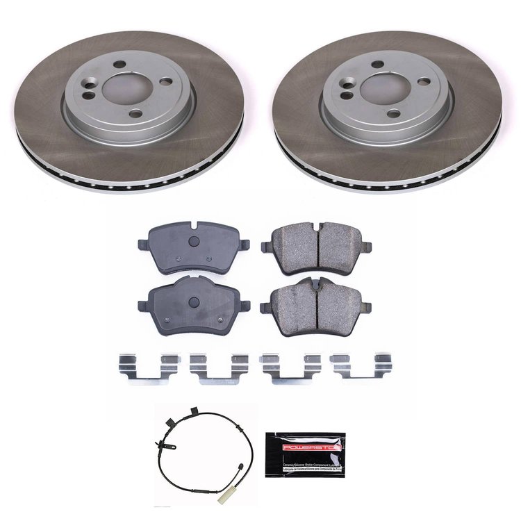 SC6741 Semi-Coated Rotor & Low-Dust Ceramic Brake Pad Kit