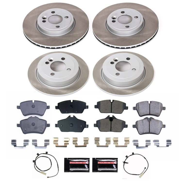 SC6742 Semi-Coated Rotor & Low-Dust Ceramic Brake Pad Kit