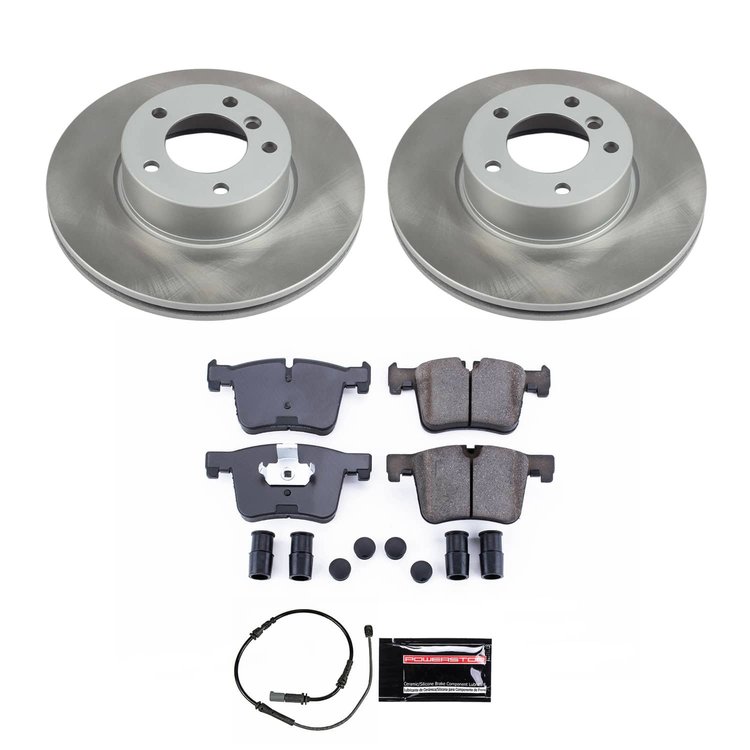 SC6743 Semi-Coated Rotor & Low-Dust Ceramic Brake Pad Kit