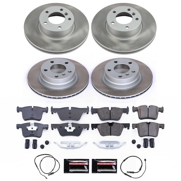 SC6744 Semi-Coated Rotor & Low-Dust Ceramic Brake Pad Kit