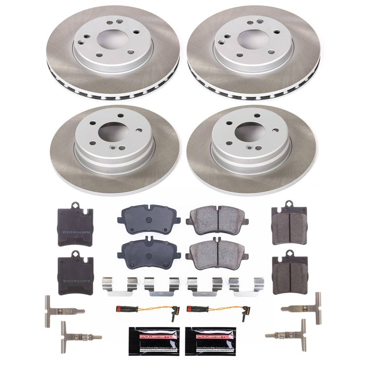 SC6745 Semi-Coated Rotor & Low-Dust Ceramic Brake Pad Kit