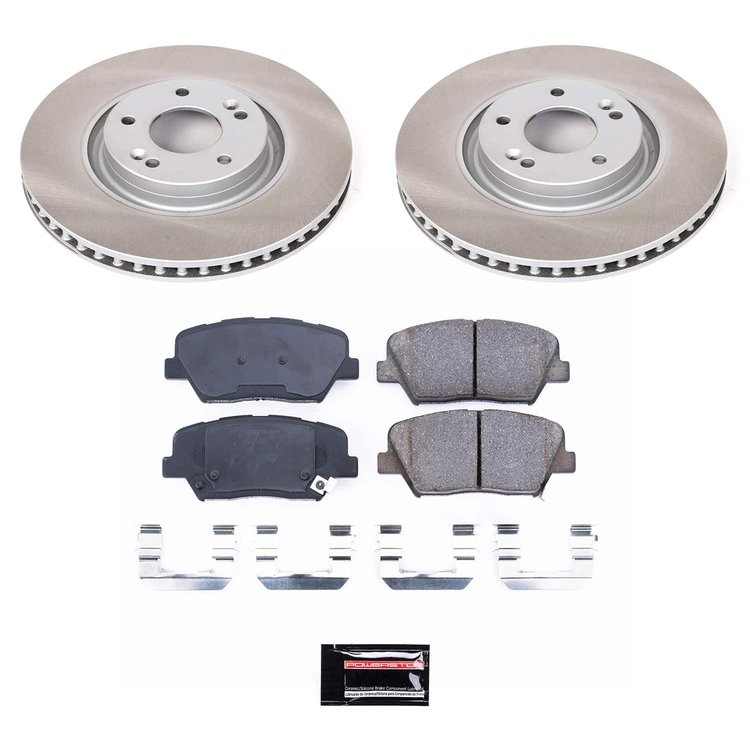 SC6764 Semi-Coated Rotor & Low-Dust Ceramic Brake Pad Kit