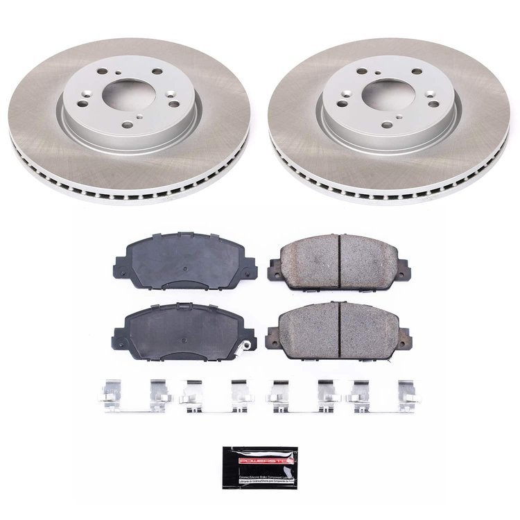 SC6777 Semi-Coated Rotor & Low-Dust Ceramic Brake Pad Kit
