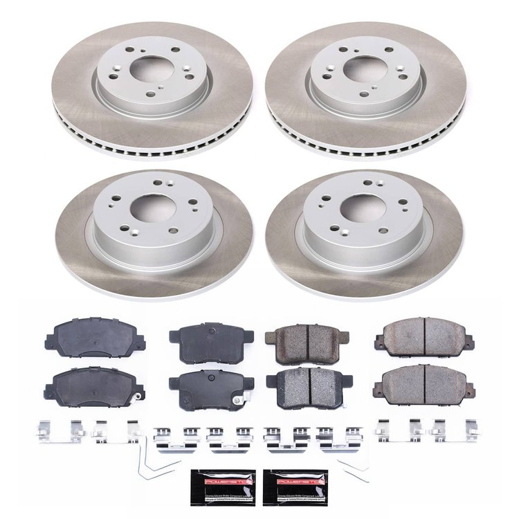 SC6778 Semi-Coated Rotor & Low-Dust Ceramic Brake Pad Kit