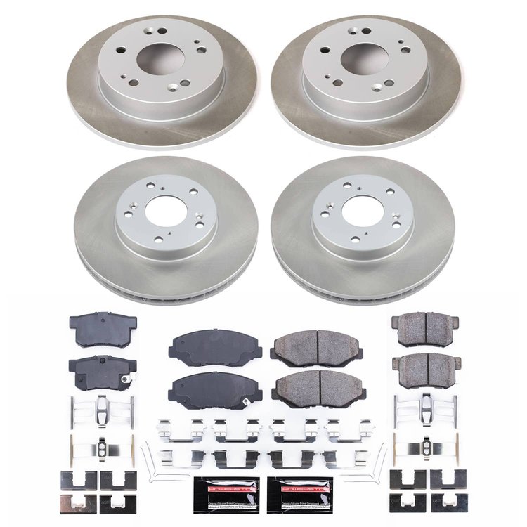 SC6781 Semi-Coated Rotor & Low-Dust Ceramic Brake Pad Kit