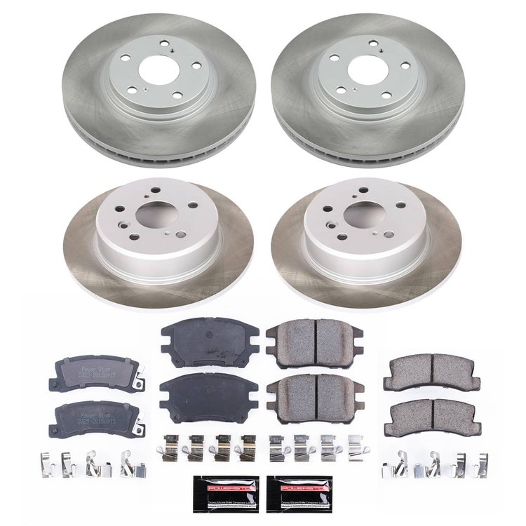 SC6783 Semi-Coated Rotor & Low-Dust Ceramic Brake Pad Kit