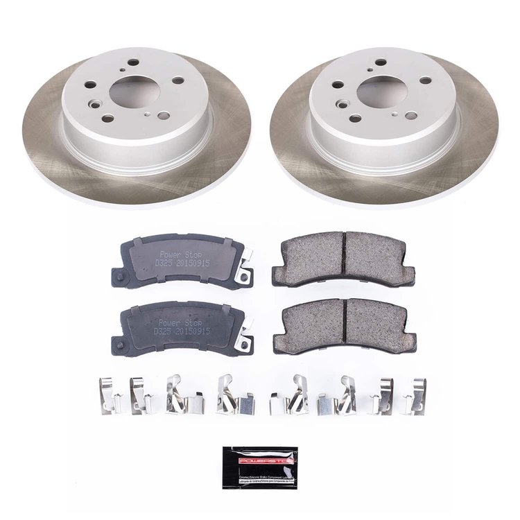 SC6784 Semi-Coated Rotor & Low-Dust Ceramic Brake Pad Kit