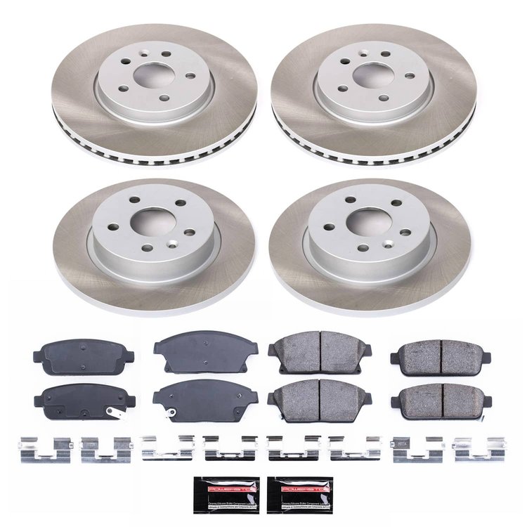 SC6792 Semi-Coated Rotor & Low-Dust Ceramic Brake Pad Kit