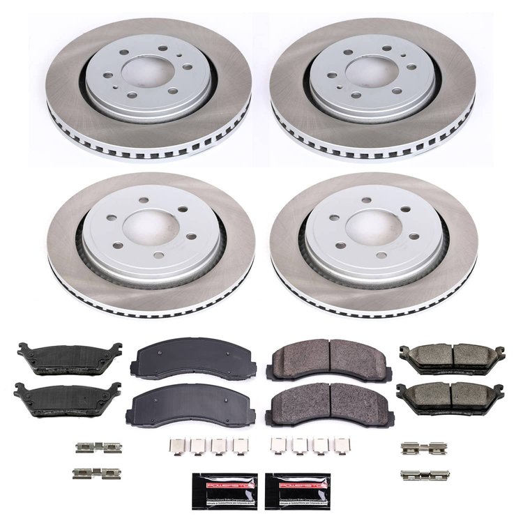 SC6803 Semi-Coated Rotor & Low-Dust Ceramic Brake Pad Kit