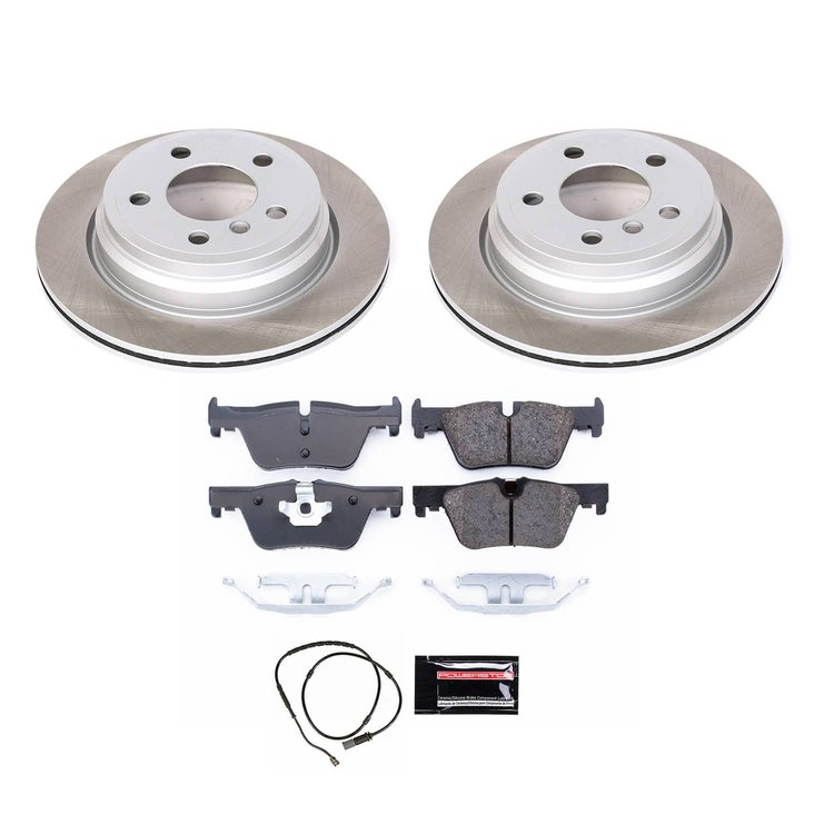 SC6852 Semi-Coated Rotor & Low-Dust Ceramic Brake Pad Kit