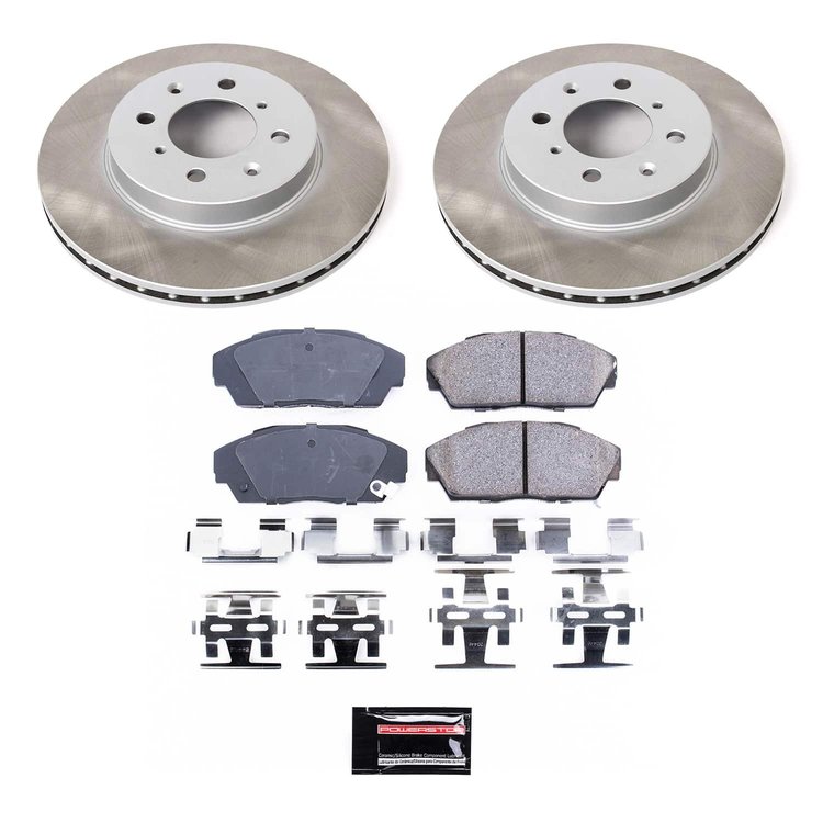 SC688 Semi-Coated Rotor & Low-Dust Ceramic Brake Pad Kit