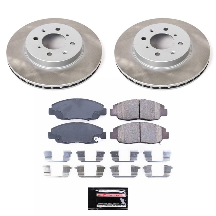 SC690 Semi-Coated Rotor & Low-Dust Ceramic Brake Pad Kit