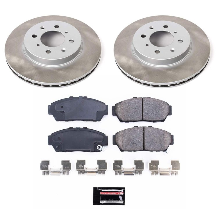 SC692 Semi-Coated Rotor & Low-Dust Ceramic Brake Pad Kit