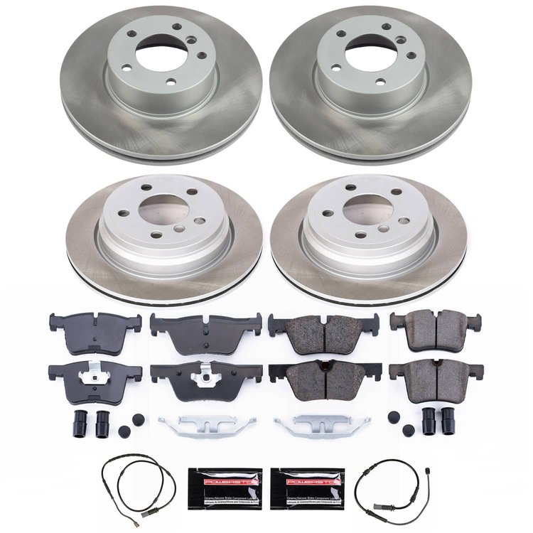 SC6925 Semi-Coated Rotor & Low-Dust Ceramic Brake Pad Kit