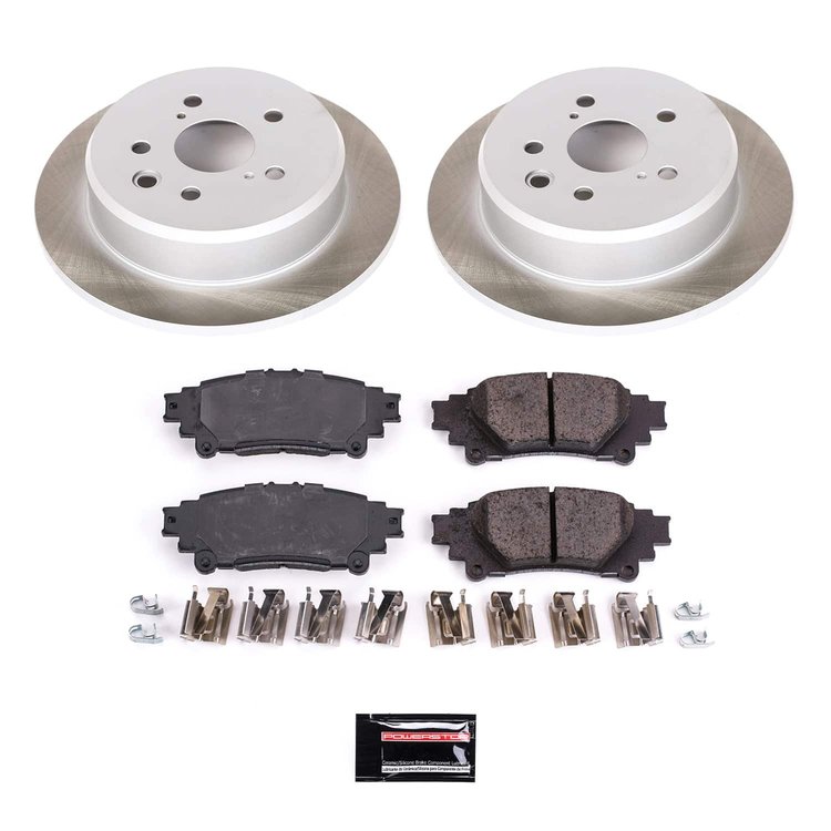 SC6930 Semi-Coated Rotor & Low-Dust Ceramic Brake Pad Kit