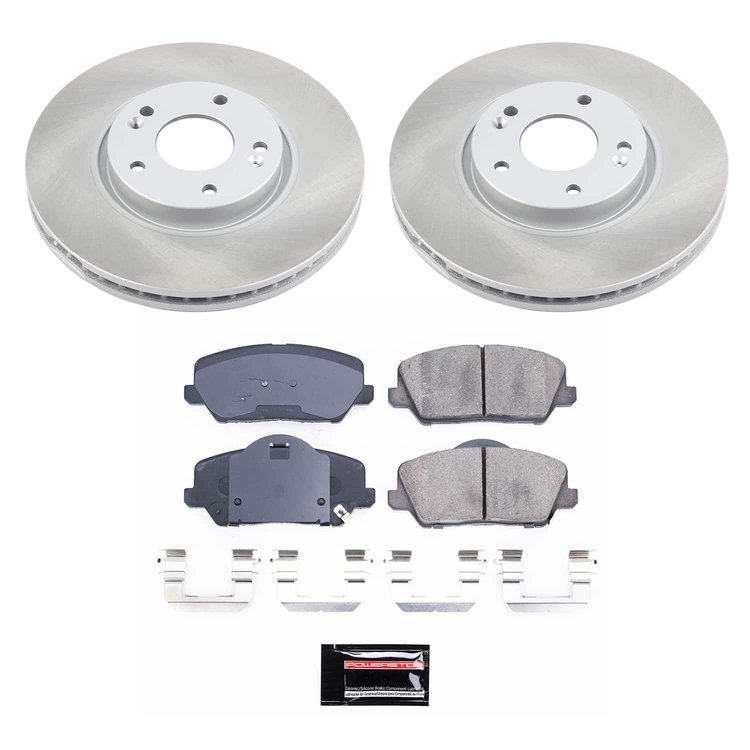 SC6935 Semi-Coated Rotor & Low-Dust Ceramic Brake Pad Kit
