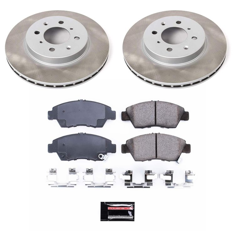 SC694 Semi-Coated Rotor & Low-Dust Ceramic Brake Pad Kit