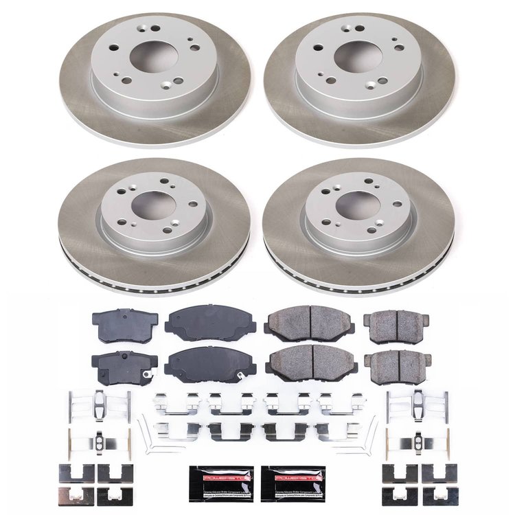 SC6942 Semi-Coated Rotor & Low-Dust Ceramic Brake Pad Kit