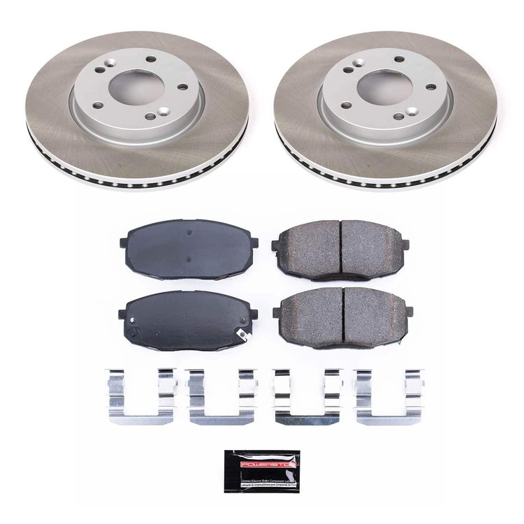SC6946 Semi-Coated Rotor & Low-Dust Ceramic Brake Pad Kit