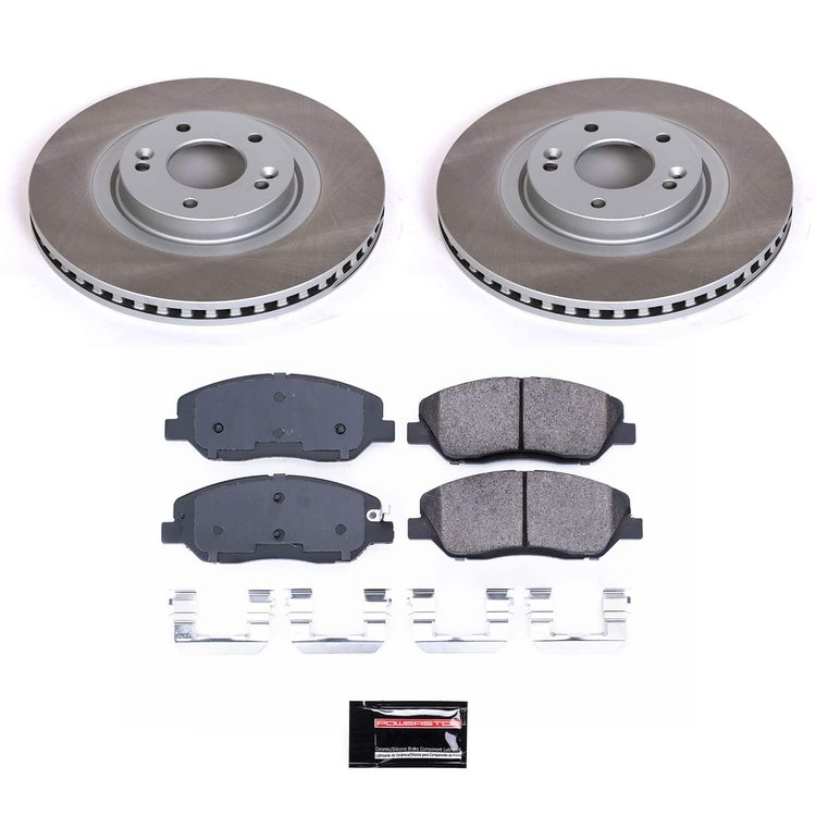 SC6951 Semi-Coated Rotor & Low-Dust Ceramic Brake Pad Kit