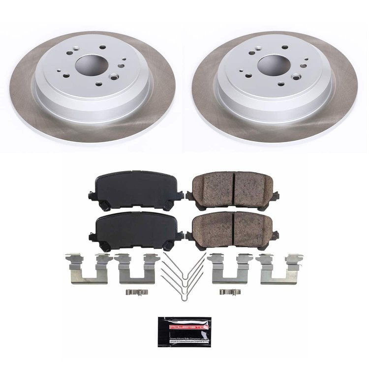 SC6953 Semi-Coated Rotor & Low-Dust Ceramic Brake Pad Kit