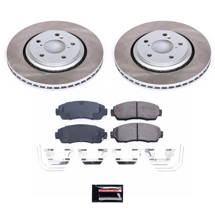 SC6959 Semi-Coated Rotor & Low-Dust Ceramic Brake Pad Kit