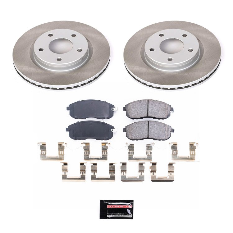 SC6961 Semi-Coated Rotor & Low-Dust Ceramic Brake Pad Kit