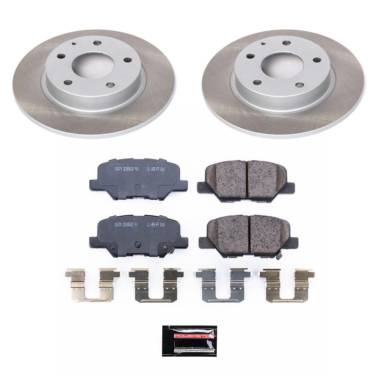SC6962 Semi-Coated Rotor & Low-Dust Ceramic Brake Pad Kit