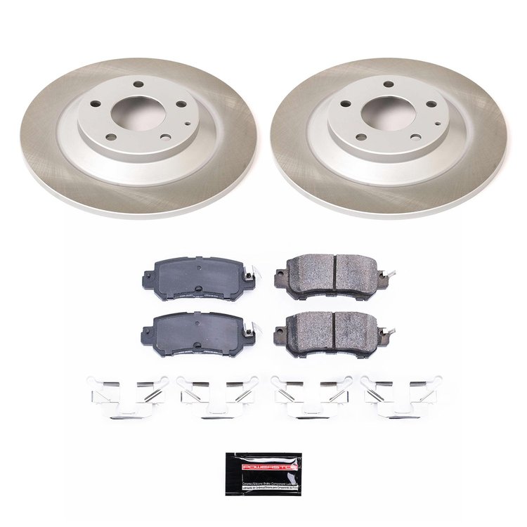 SC6964 Semi-Coated Rotor & Low-Dust Ceramic Brake Pad Kit