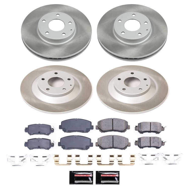 SC6965 Semi-Coated Rotor & Low-Dust Ceramic Brake Pad Kit