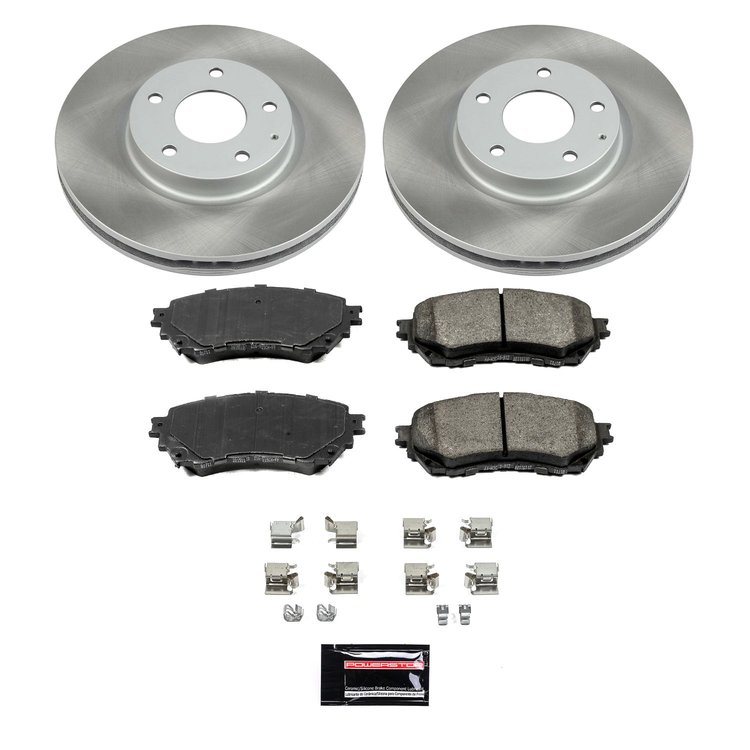 SC6968 Semi-Coated Rotor & Low-Dust Ceramic Brake Pad Kit
