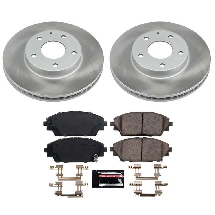 SC6974 Semi-Coated Rotor & Low-Dust Ceramic Brake Pad Kit