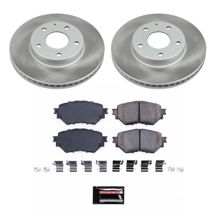 SC6975 Semi-Coated Rotor & Low-Dust Ceramic Brake Pad Kit