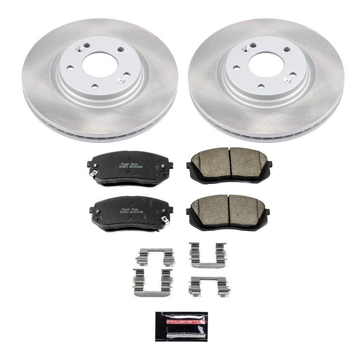 SC6982 Semi-Coated Rotor & Low-Dust Ceramic Brake Pad Kit