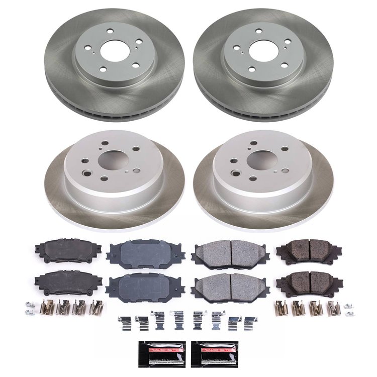 SC6988 Semi-Coated Rotor & Low-Dust Ceramic Brake Pad Kit
