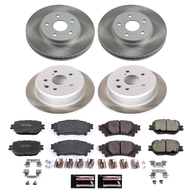 SC6989 Semi-Coated Rotor & Low-Dust Ceramic Brake Pad Kit
