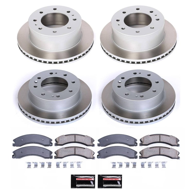 SC6992 Semi-Coated Rotor & Low-Dust Ceramic Brake Pad Kit