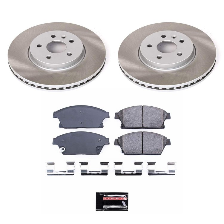 SC6996 Semi-Coated Rotor & Low-Dust Ceramic Brake Pad Kit