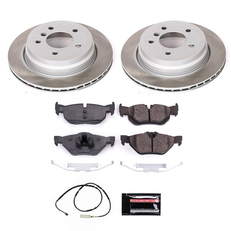 SC7008 Semi-Coated Rotor & Low-Dust Ceramic Brake Pad Kit