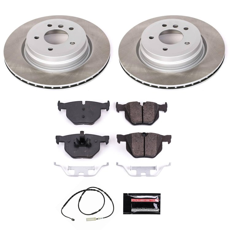 SC7009 Semi-Coated Rotor & Low-Dust Ceramic Brake Pad Kit