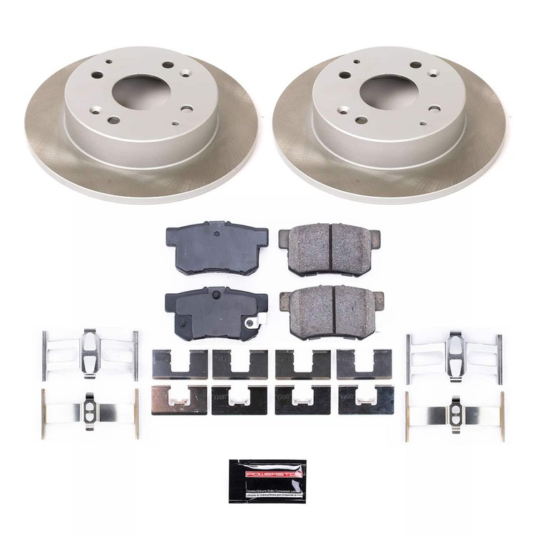 SC701 Semi-Coated Rotor & Low-Dust Ceramic Brake Pad Kit