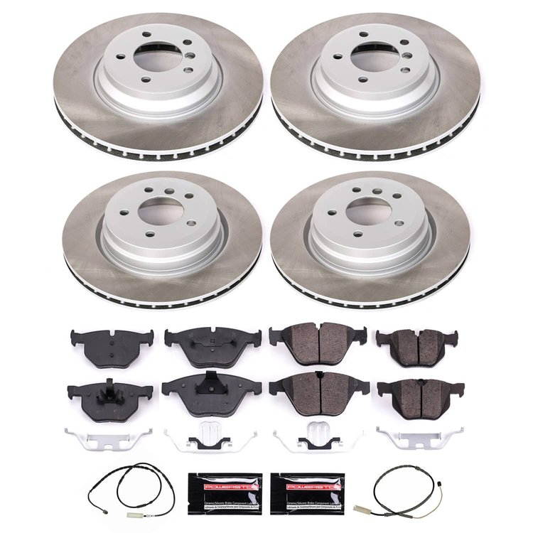 SC7021 Semi-Coated Rotor & Low-Dust Ceramic Brake Pad Kit