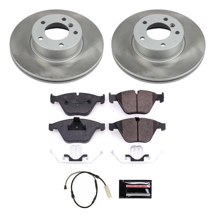 SC7026 Semi-Coated Rotor & Low-Dust Ceramic Brake Pad Kit