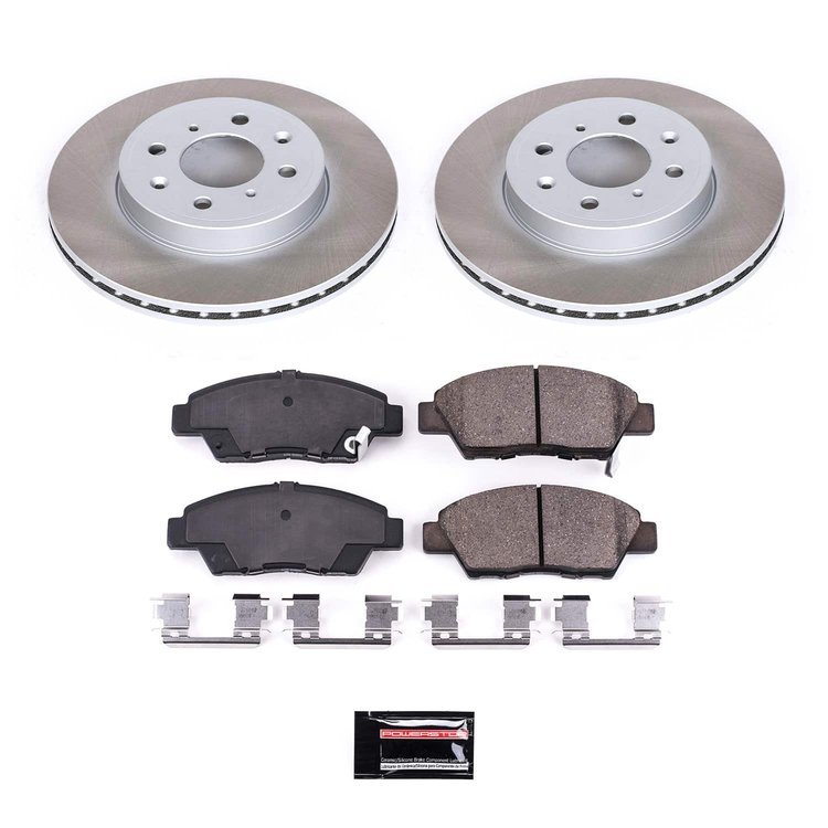 SC7032 Semi-Coated Rotor & Low-Dust Ceramic Brake Pad Kit