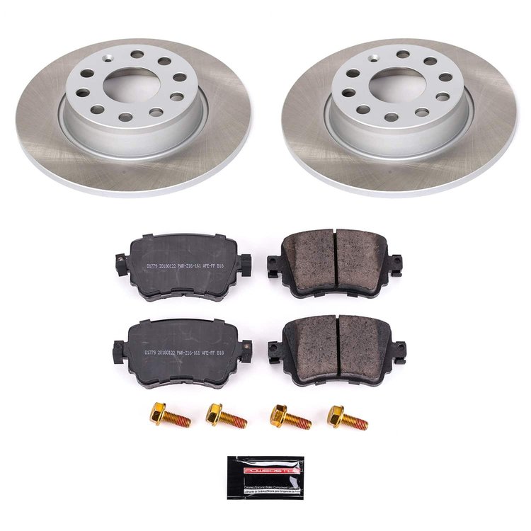 SC7053 Semi-Coated Rotor & Low-Dust Ceramic Brake Pad Kit
