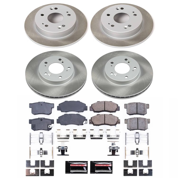 SC706 Semi-Coated Rotor & Low-Dust Ceramic Brake Pad Kit