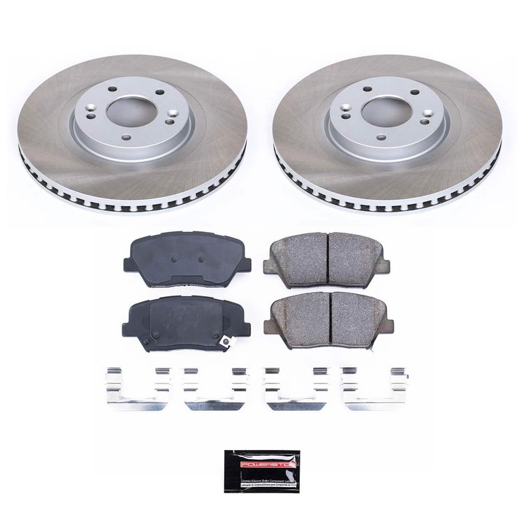 SC7064 Semi-Coated Rotor & Low-Dust Ceramic Brake Pad Kit